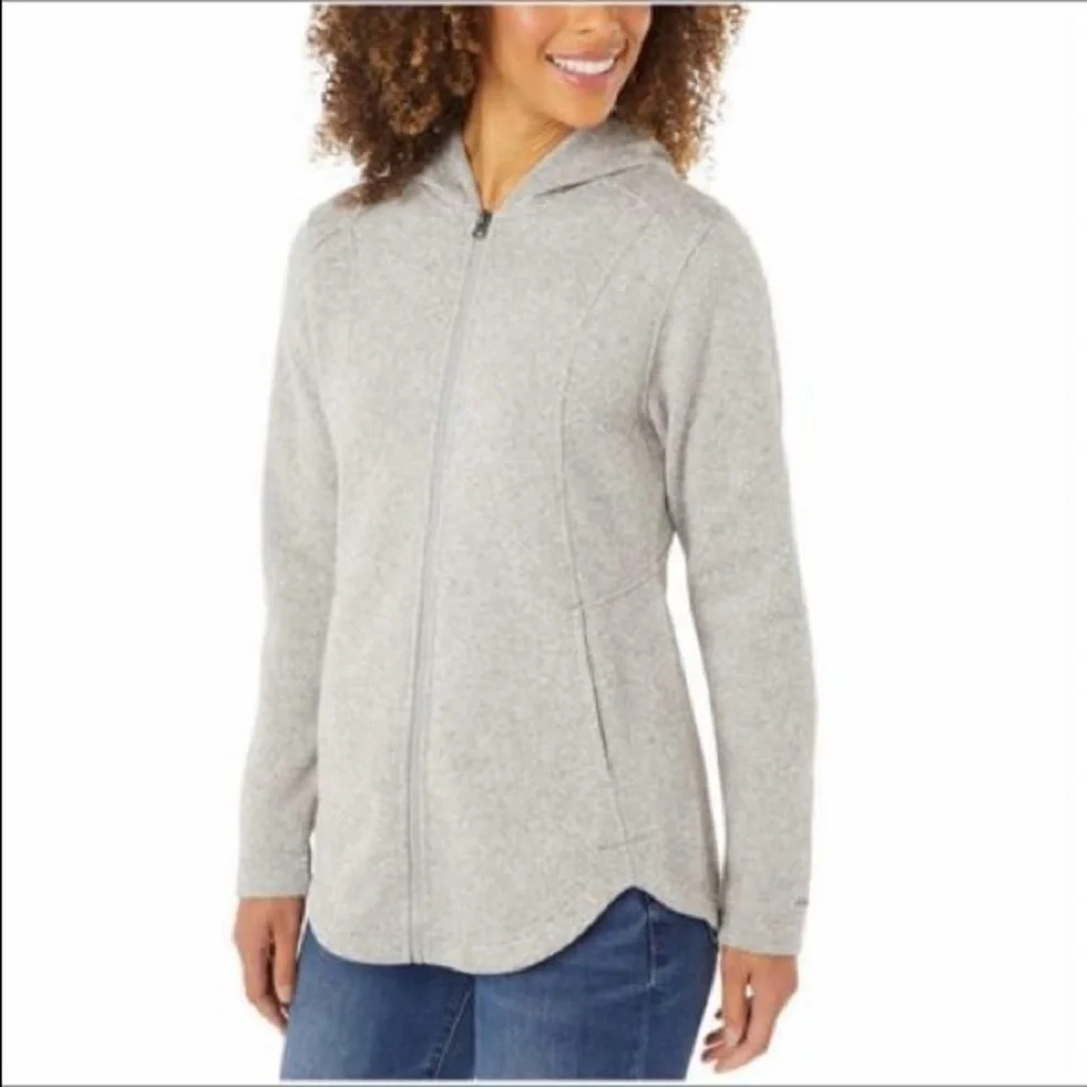 Eddie Bauer Ladies' Full Zip Jacket, Gray Heather (size : S, M, L) - Picture 2 of 6